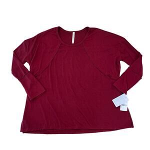 NWT Nordstrom's Forgotten Grace Burgundy/Maroon Knit Top - SIZE M
